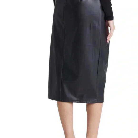 Open Edit Wrap Front Faux Leather Skirt size medium Sz Medium - Picture 2 of 7
